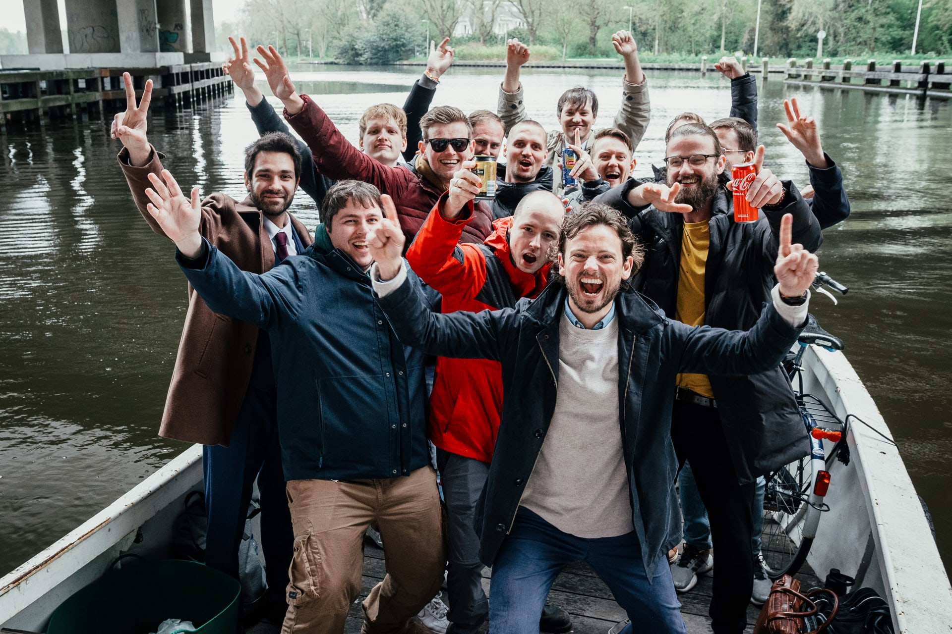 Team op boot