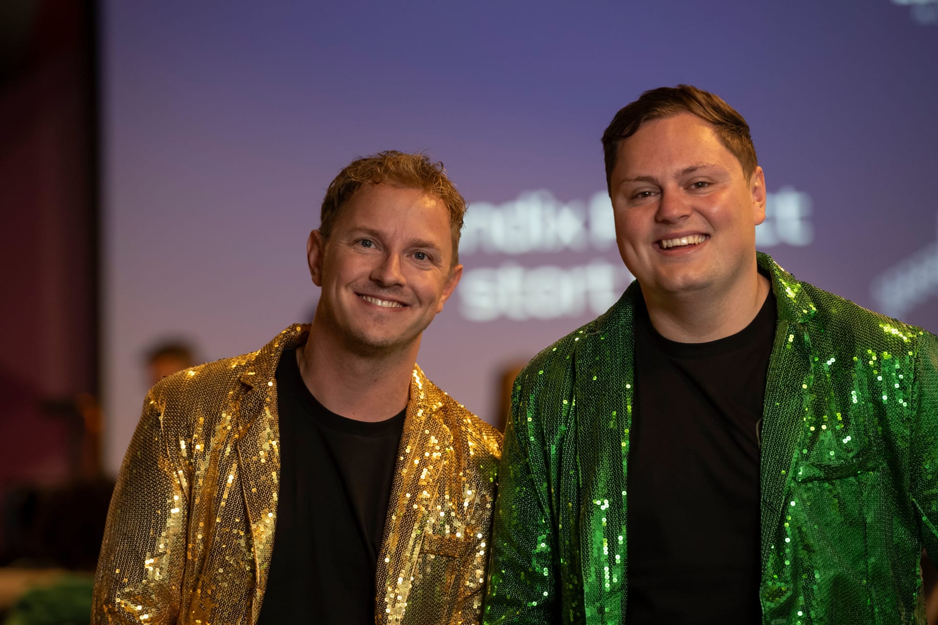 De gamehosts, Sjors en Edwin!